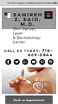 Mobile Screenshot of drsaiddermatology.com